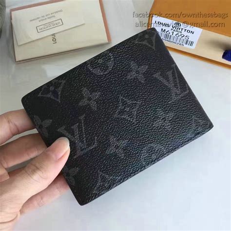 New Louis Vuitton Monogram Titanium Gray Multiple Wallet 